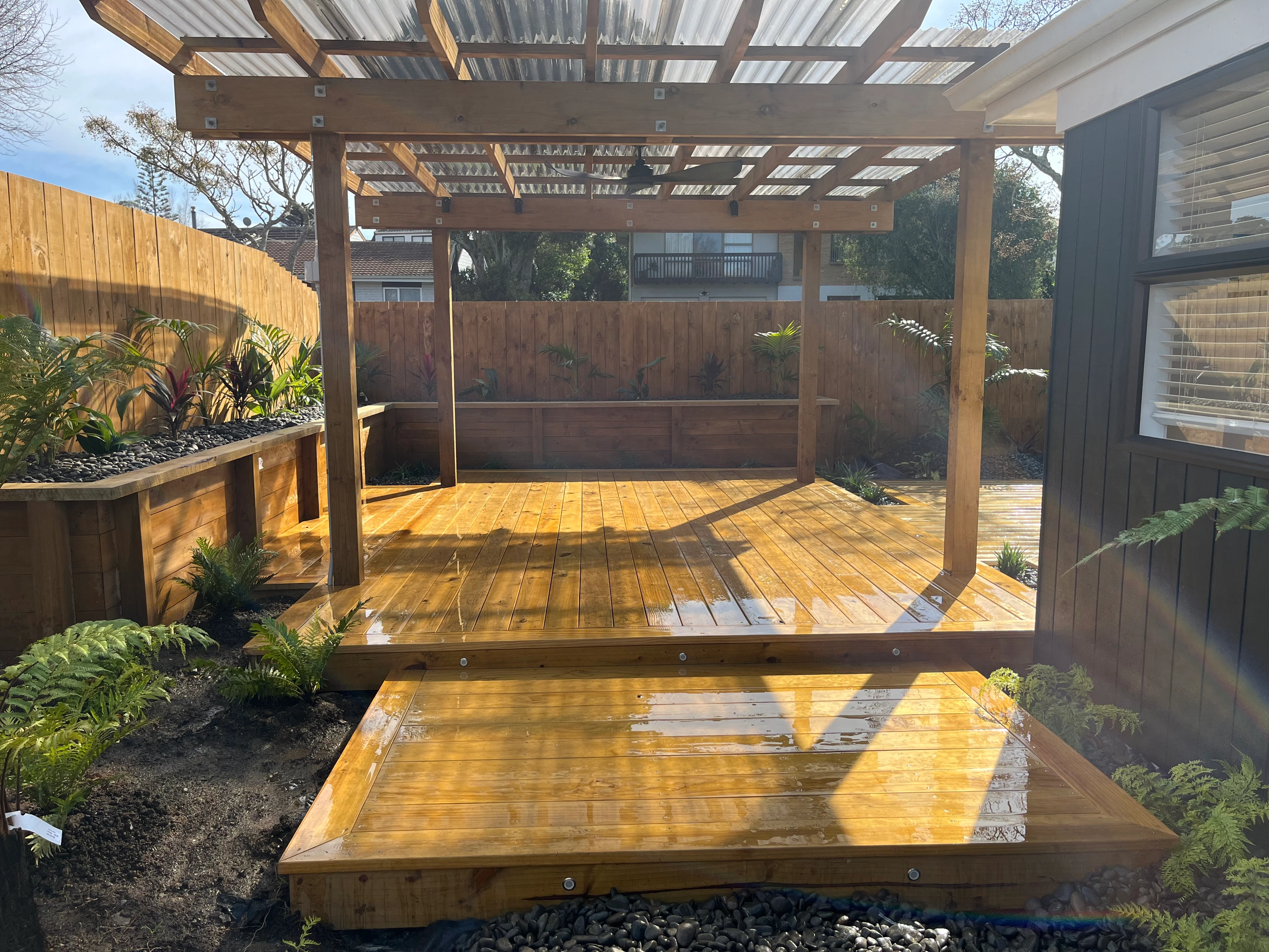 Deck builders East Auckland - hardwood timber deck Howick